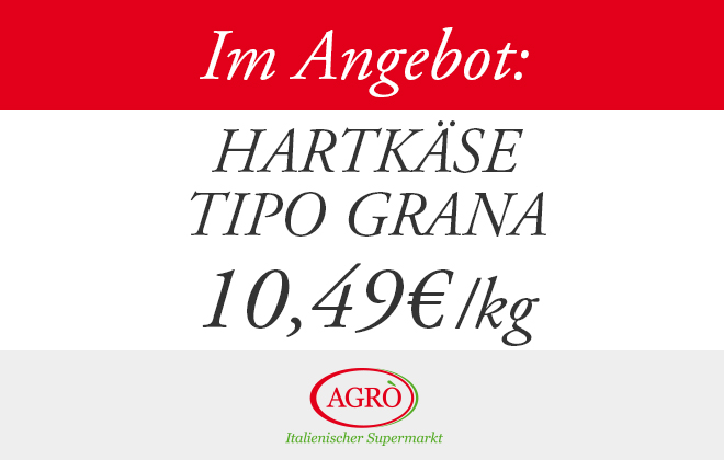 Hartkäse Tipo Grana